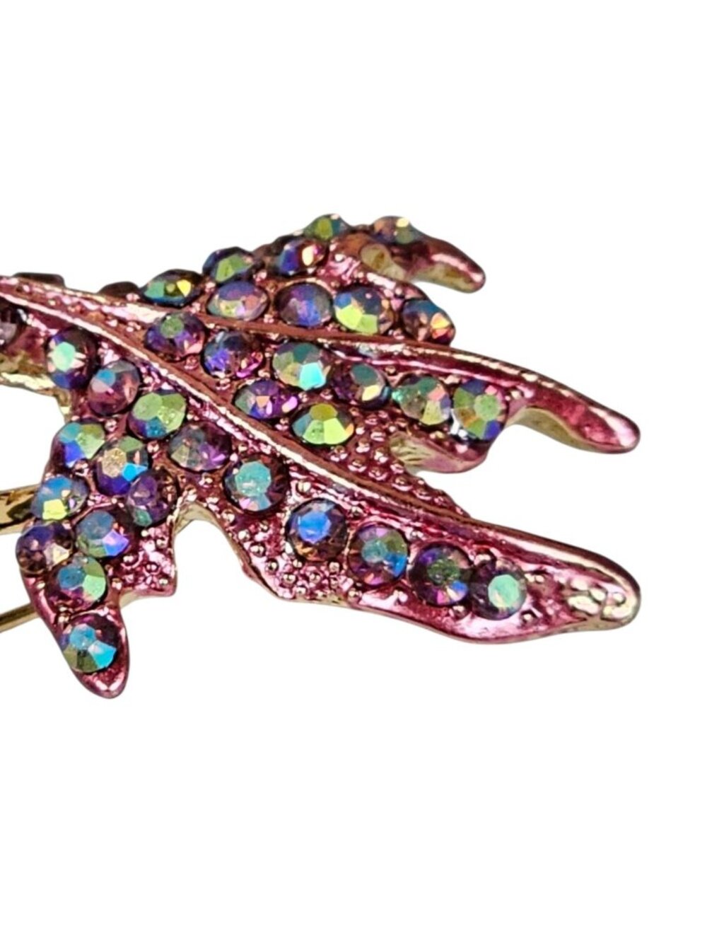 Vintage Pink Bling Cute KOI Fish Multi Color Crystal Women's Brooch Pin Party - Picture 9 of 10